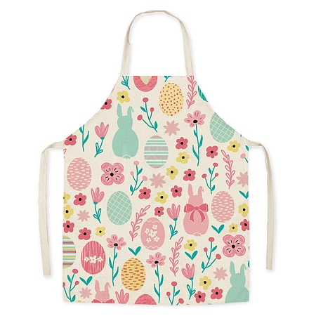 Easter Theme Flax Sleeveless Apron PW-WG92721-11-1