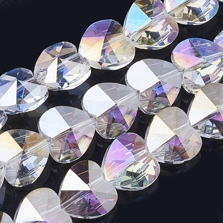 Electroplate Glass Beads EGLA-Q091-14mm-A18-1