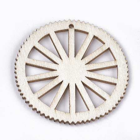 Undyed Wood Big Pendants LS-WOOD-T016-10B-1