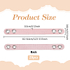 20Pcs Imitation Leather Bag Webbing Straps with Silver Color Plated Metal Eyelets for Bag Accessories DIY-NB0016-35E-2