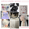Mermaid Color Polyester Pleated Lace Trim Ribbon DIY-WH0401-58B-5