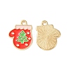 Christmas Alloy Enamel Pendants ENAM-D047-09LG-07-1