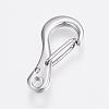 304 Stainless Steel Keychain Clasp Findings STAS-P150-07P-2