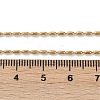 Ion Plating(IP) 304 Stainless Steel Oval Ball Chain Necklace for Men Women NJEW-M200-09G-2