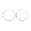 304 Stainless Steel Hoop Earrings EJEW-Z093-01P-02-4