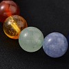 Chips and Round Chakra Natural Gemstone Beaded Stretch Bracelets BJEW-JB01990-01-2