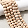 Natural Wood Beads Strands WOOD-B011-01A-10mm-1