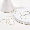 Long-Lasting Plated Brass Hoop Earrings Findings KK-BC0005-10G-NF-9