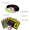 Waterproof PVC Warning Sign Stickers DIY-WH0237-022-3