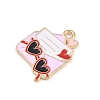 Valentine's Day Alloy Enamel Pendants ENAM-I084-01KCG-33-2