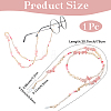 1Pc Polymer Clay with Alloy and Crystal Neck Strap for Eyeglasses AJEW-CN0005-04B-2