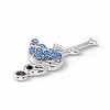 Alloy Rhinestone Pendants PALLOY-P287-16-4