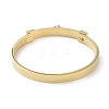 PVD Vacuum Plating Ring with Square 304 Stainless Steel Bangles BJEW-G700-04G-3