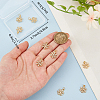 10Pcs Christmas Rack Plating Brass Pendants ZIRC-BBC0002-85-3