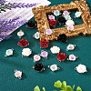 28Pcs 7 Styles Flower Resin Connector Charms RESI-TA0002-11-16