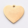 PVD Vacuum Plating 304 Stainless Steel Stamping Blank Tag Charms STAS-G215-12-G02-1
