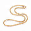 304 Stainless Steel Curb Chain Necklaces NJEW-L160-002G-2