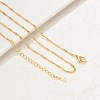 Brass Singapore Chain Necklaces for Women NJEW-Q020-01G-1