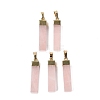 Natural Rose Quartz Pendants KK-R214-01G-1