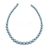 Electroplated Shell Pearl Graduated Beads Strands BSHE-C011-04-04-5