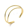 Rack Plating Brass Cuff Bangles LS-BJEW-A137-10G-3