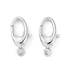 Anti-Tarnish Rhodium Plated 925 Sterling Silver Swivel Clasps STER-K173-23P-3