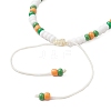 9Pcs Fruit Theme Alloy Enamel Charm Bracelets BJEW-MZ00206-04-4