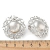 304 Stainless Steel Flat Round Stud Earrings for Women EJEW-M089-05P-5