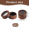 2-Slot Round Wood Ring Storage Boxes CON-HY0001-05C-2
