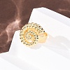 Ocean Brass Cuff Open Rings RJEW-Z129-01G-04-3