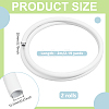 2 Rolls Plastic Aluminum Curved Shaped Tube FIND-PH0029-23A-2