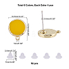 20pcs Alloy Enamel Stud Earring Findings FIND-FH0004-30-2