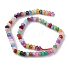 Natural Dyed White Jade Beads Strands X-G-F753-06C-4