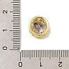Brass Micro Pave Cubic Zirconia Multi-Strand Links KK-C111-01G-Z-3