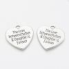 Tibetan Style Alloy Quote Pendants X-TIBE-Q085-04AS-LF-1