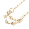 3Pcs Alloy Rhinestones Anklets LS-AJEW-S083-01G-02-3