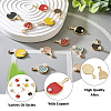 Craftdady 14Pcs 7 Style Zinc Alloy Enamel Pendants ENAM-CD0001-26-4