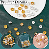 90Pcs 3 Colors Zinc Alloy Bead Caps FIND-SC0022-67-6