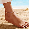 925 Sterling Silver Anklets AJEW-Z029-27G-6