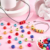 80Pcs 8 Colors Dyed Synthetic Turquoise European Beads SPDL-SC0001-01-3