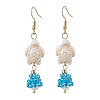 Shell Glass Dangle Earrings EJEW-MZ00424-01-2