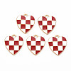 Alloy Enamel Pendants ENAM-S121-176A-RS-1