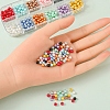 480Pcs 12 Colors Baking Painted Pearlized Glass Pearl Round Beads HY-YW0001-04-5