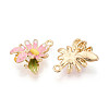 Alloy Enamel Pendants ENAM-T022-41KCG-01-2