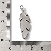 304 Stainless Steel Pendants STAS-L081-005P-03-3