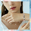 60Pcs 10 Colors Floral Printed Porcelain Beads PORC-PA0001-02-4