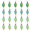 20Pcs 4 Styles Glass Ice Cream Pendants PALLOY-TAC0242-02-1