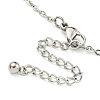 Tarnish Resistant Summer Beach 304 Stainless Steel Cable Chains Shell & Starfish Charm Bracelets BJEW-P334-07P-3