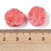 Synthetic Shell Dyed Carved Beads SHEL-H005-15-3