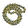 Transparent Electroplate Glass Beads Strands EGLA-N002-34C-B16-2